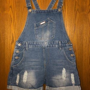 Denim overalls
